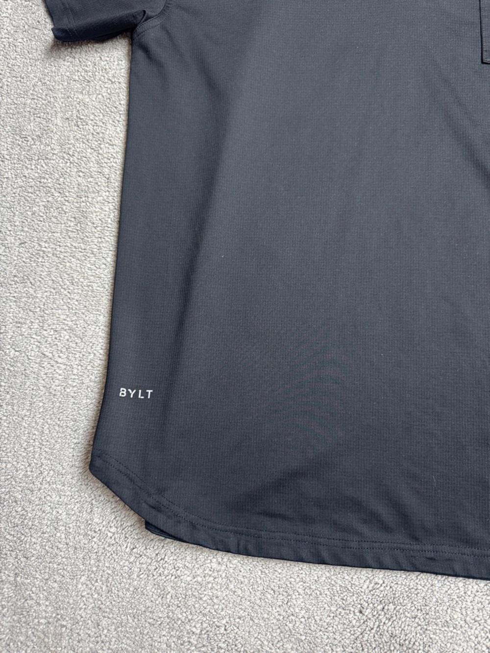 BYLT Basics Men's Black Short-Sleeve Polo Executive Shirt with Pocket - XL - Picture 3 of 4